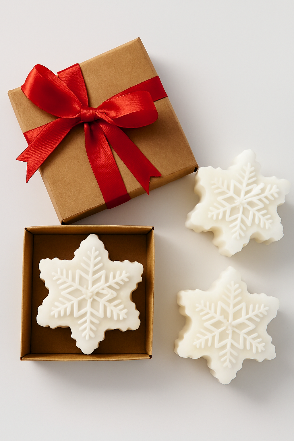 Schneeflocken 2er Set | Kerze