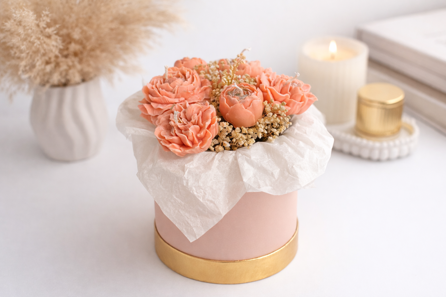 Blumenbox „Rosé Elegance“